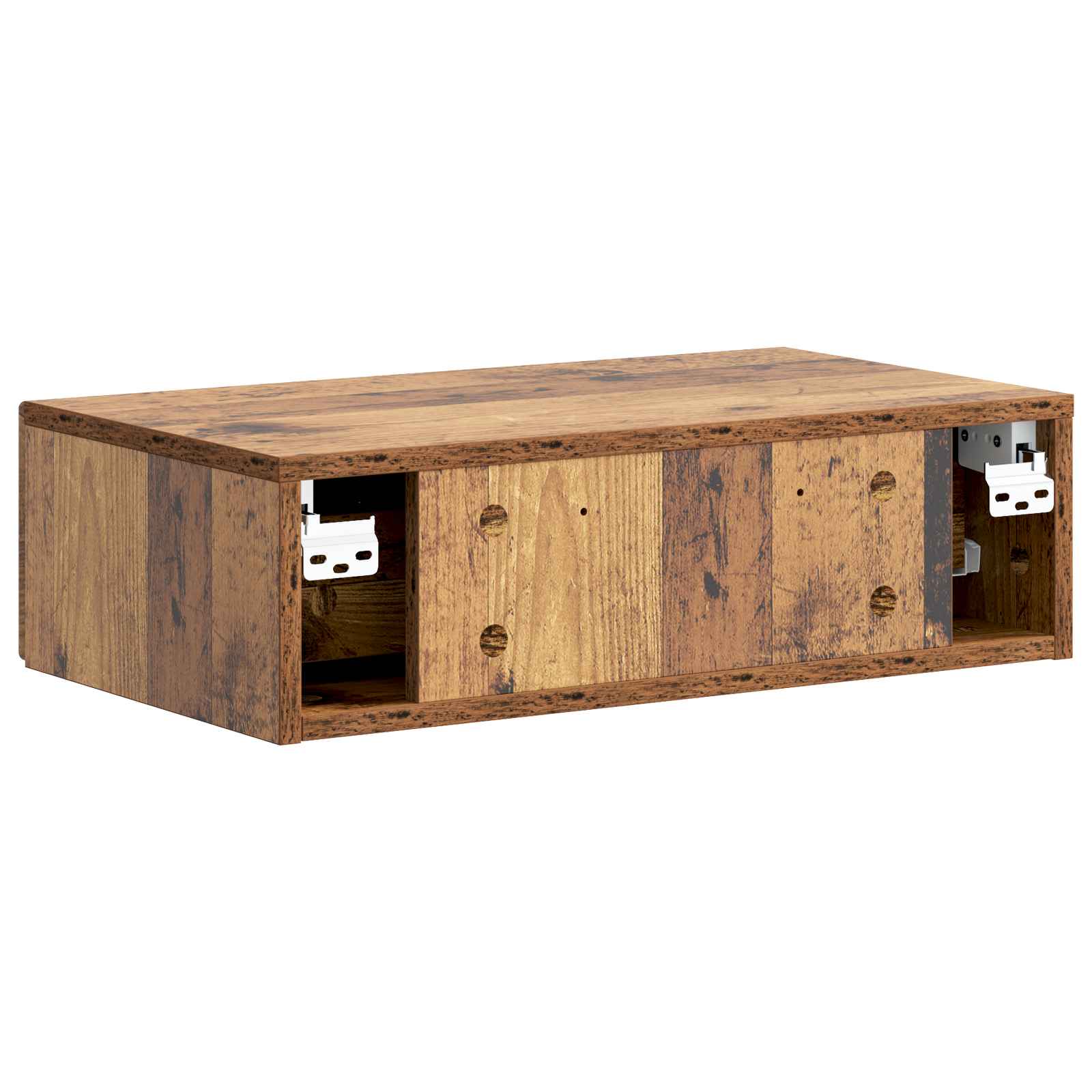 Table d'appoint murale Bois ancien 59 x 34,5 x 17 cm - XIOS