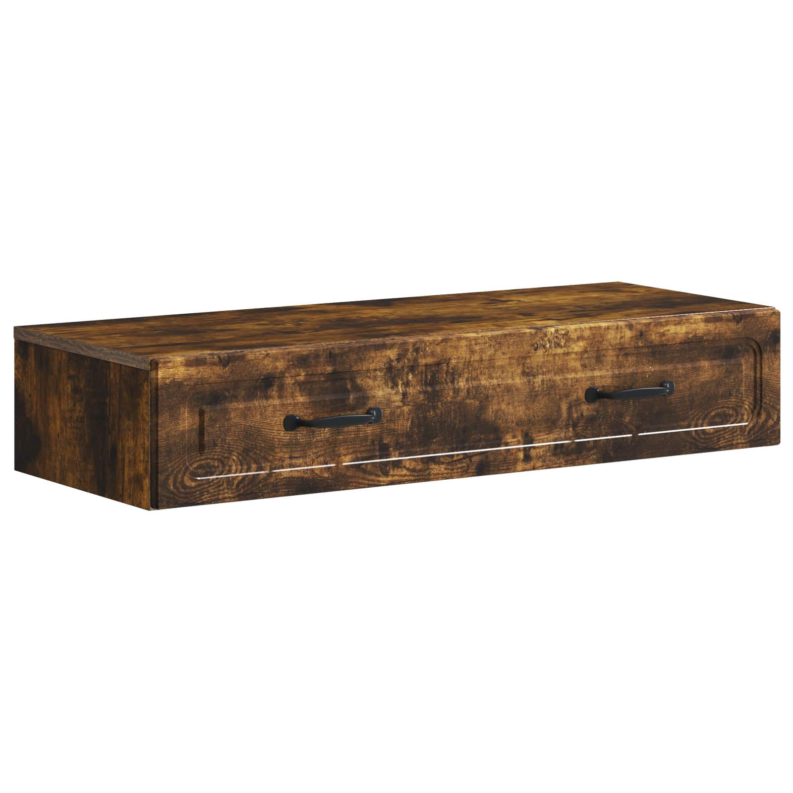 Table d'appoint murale Chêne fumé 87,5 x 34,5 x 17 cm - XIOS