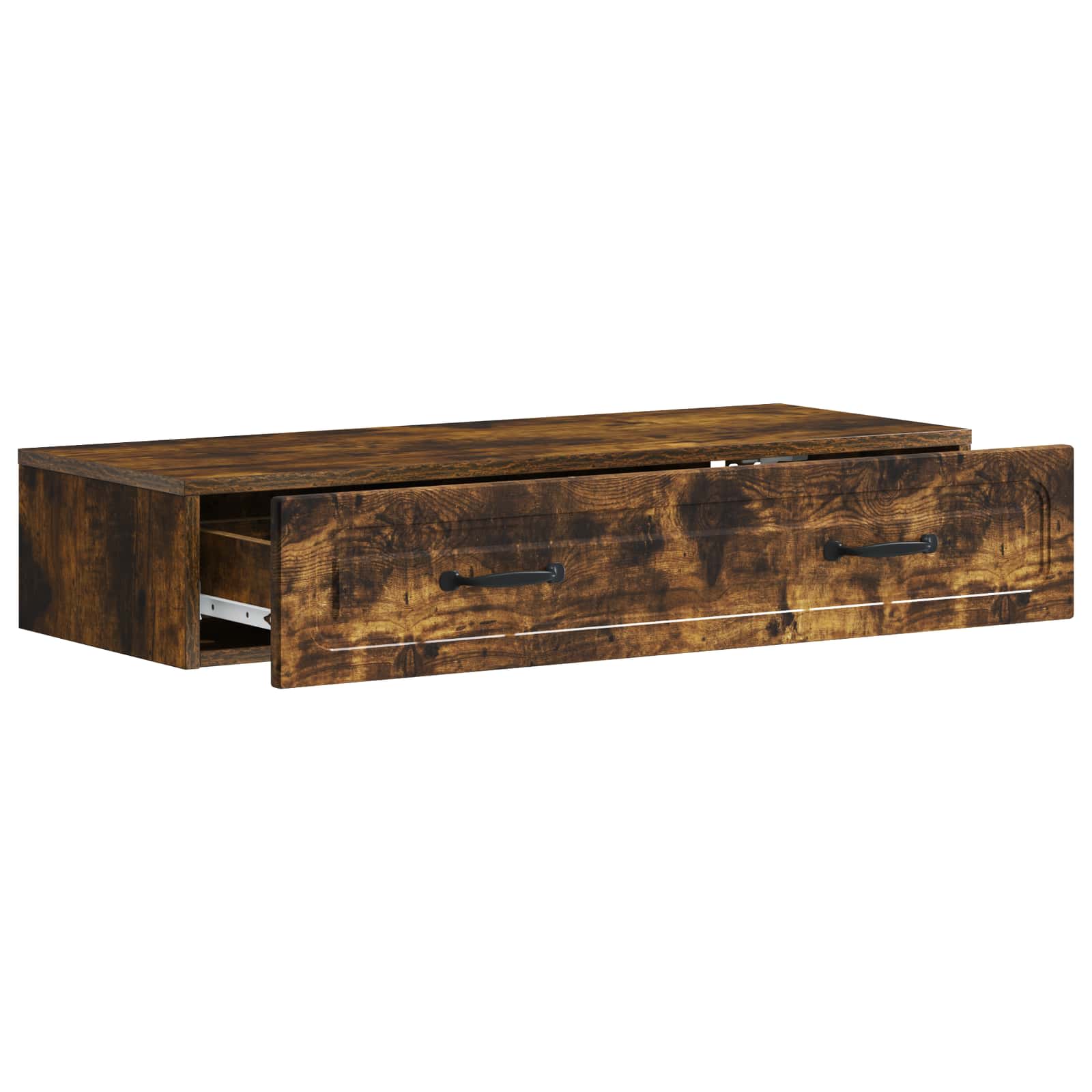 Table d'appoint murale Chêne fumé 87,5 x 34,5 x 17 cm - XIOS