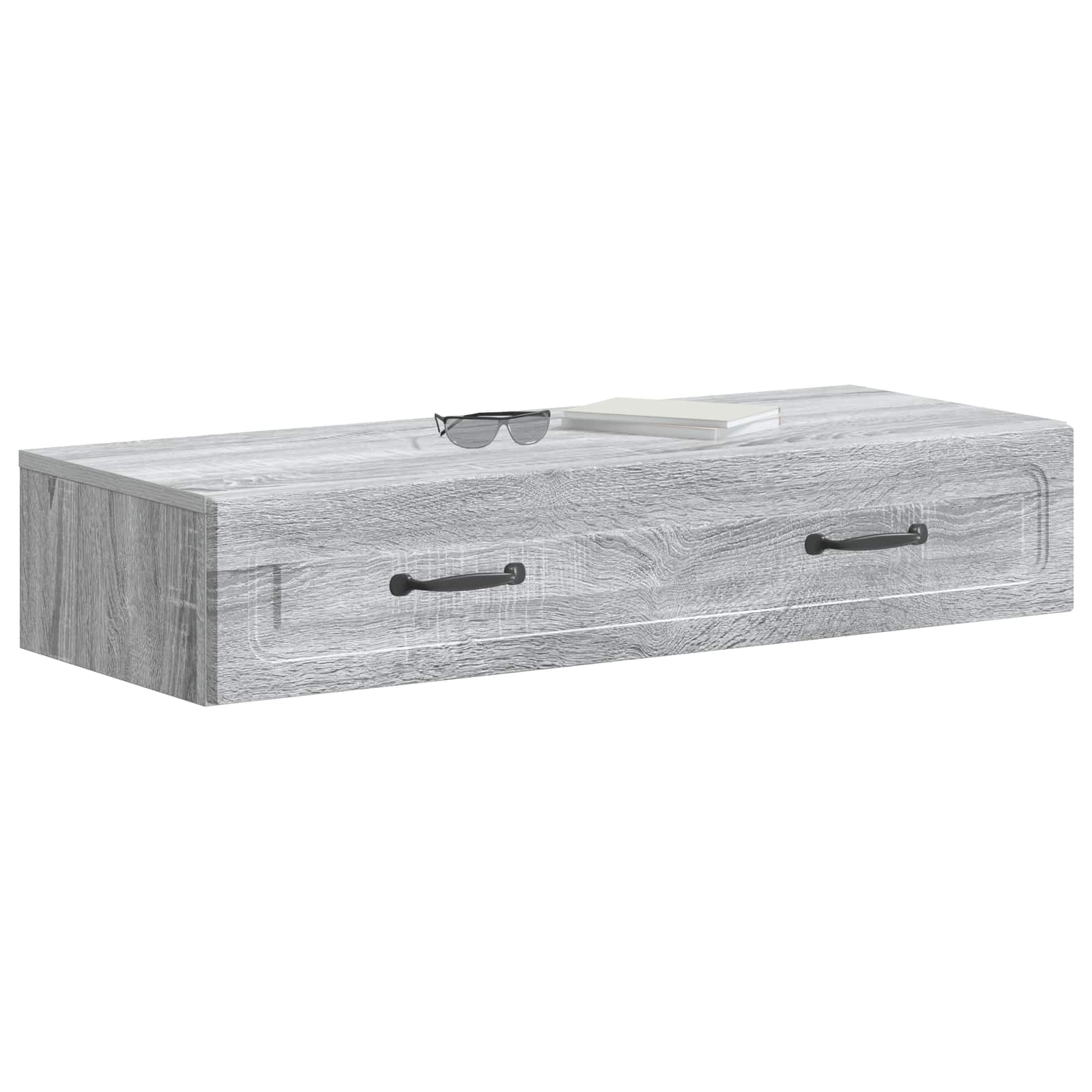 Table d'appoint murale Sonoma gris 87,5 x 34,5 x 17 cm - XIOS