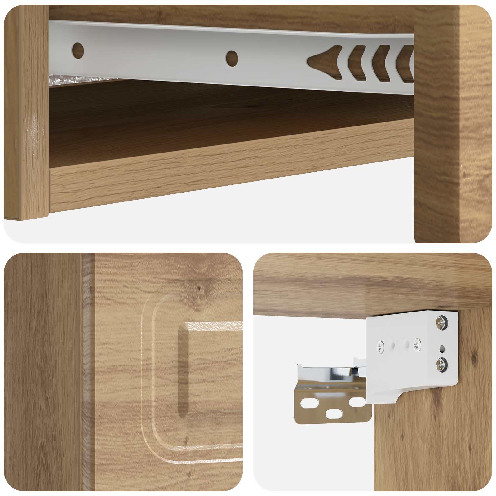 Table d'appoint murale 87,5 x 34,5 x 17 cm Bois d'ingénierie