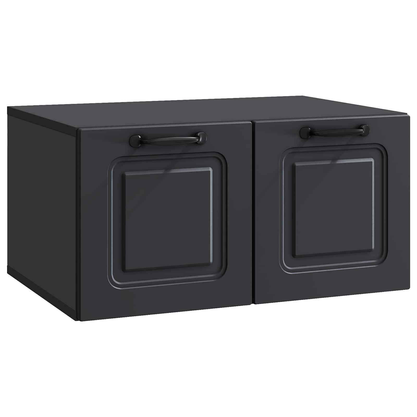 Meuble TV mural Noir 59,5 x 41 x 30 cm Bois d'ingénierie - XIOS