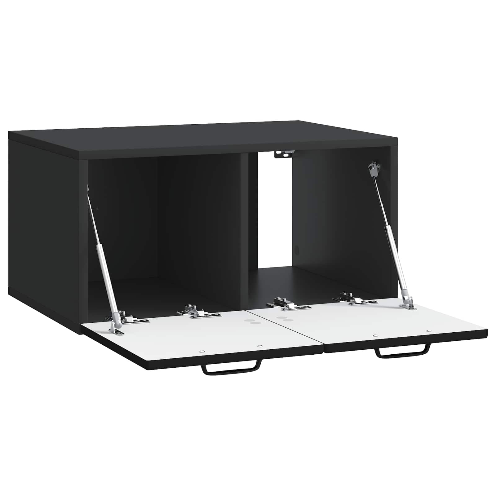 Meuble TV mural Noir 59,5 x 41 x 30 cm Bois d'ingénierie - XIOS