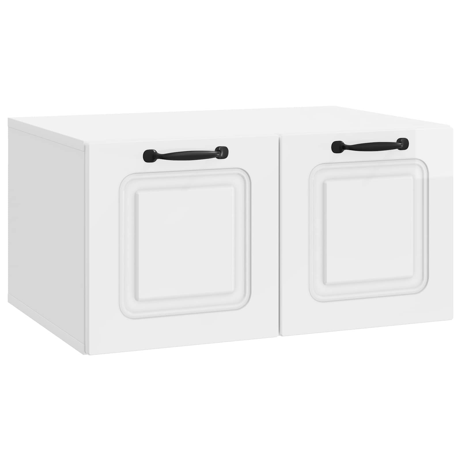 Meuble TV mural Montage mural Blanc brillant 59,5 x 41 x 30 cm - XIOS