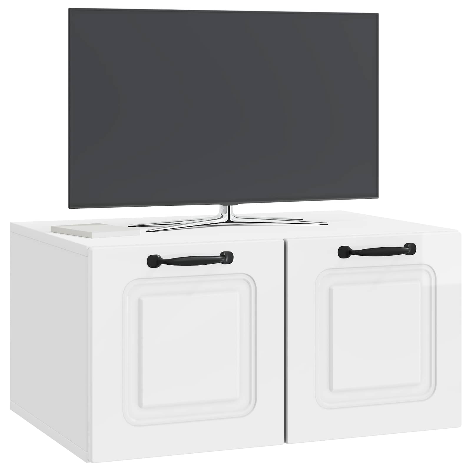 Meuble TV mural Montage mural Blanc brillant 59,5 x 41 x 30 cm - XIOS