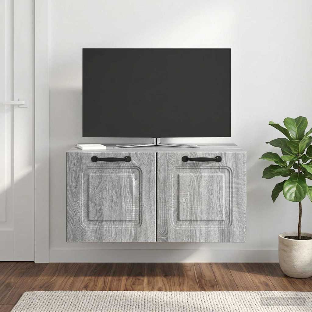 Meuble TV mural Sonoma gris 59,5 x 41 x 30 cm Bois d'ingénierie - XIOS