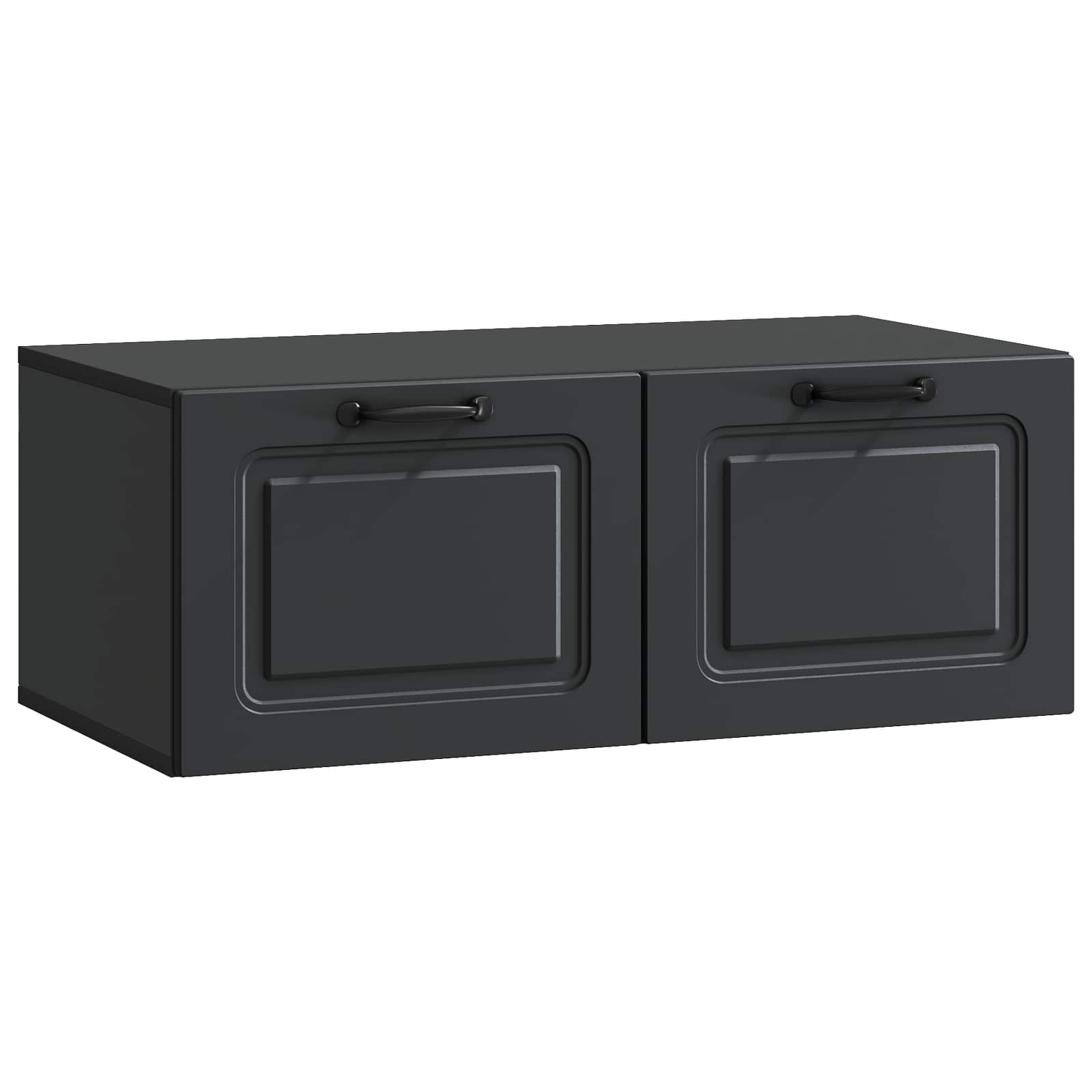 Meuble TV mural Noir 78,5 x 41 x 30 cm Bois d'ingénierie - XIOS