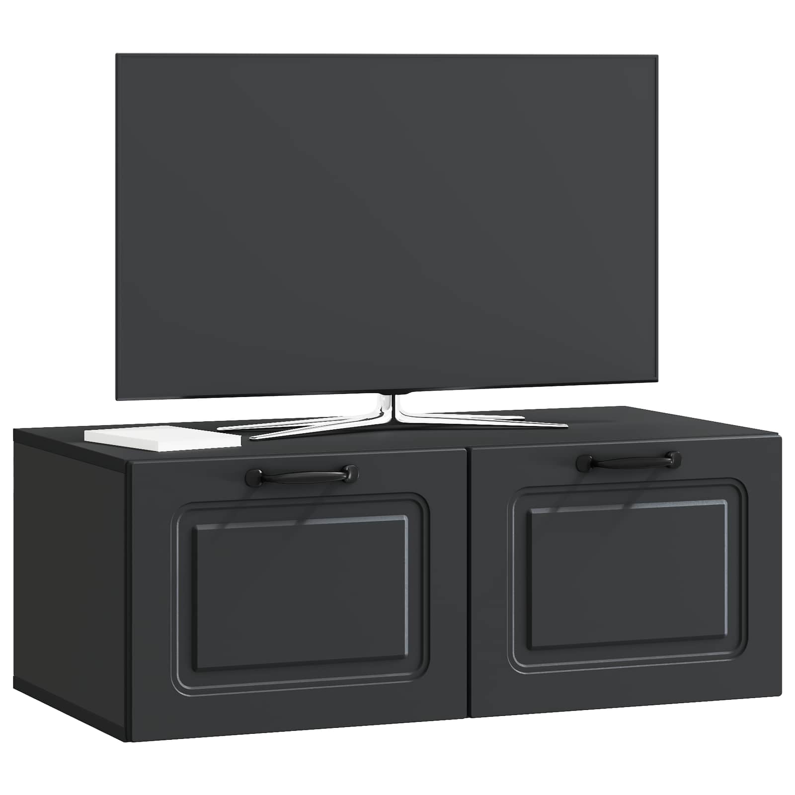 Meuble TV mural Noir 78,5 x 41 x 30 cm Bois d'ingénierie - XIOS