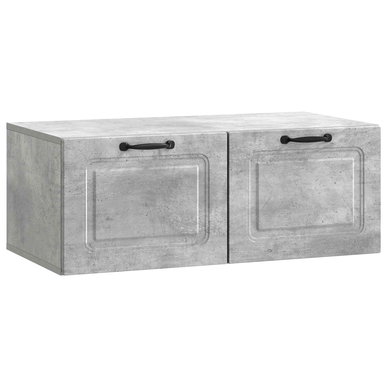 Meuble TV mural Gris béton 78,5 x 41 x 30 cm Bois d'ingénierie - XIOS