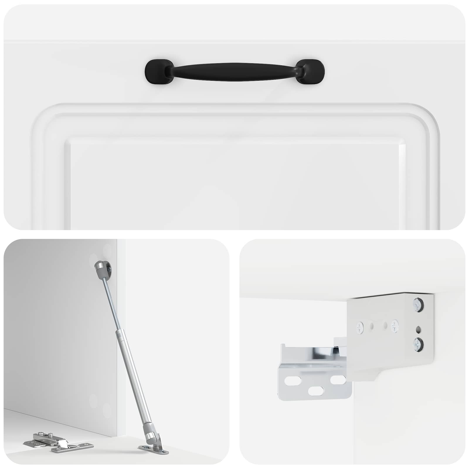 Meuble TV mural Montage mural Blanc brillant 78,5 x 41 x 30 cm - XIOS