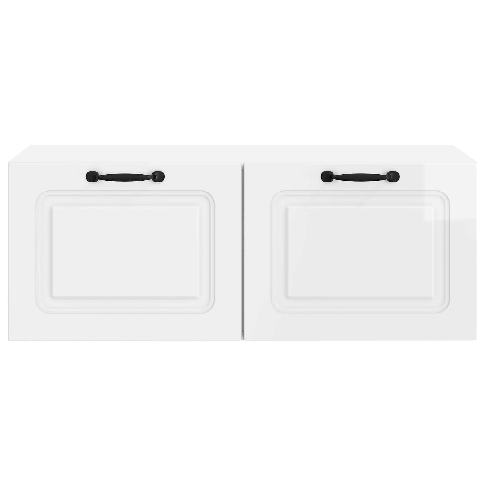 Meuble TV mural Montage mural Blanc brillant 78,5 x 41 x 30 cm - XIOS