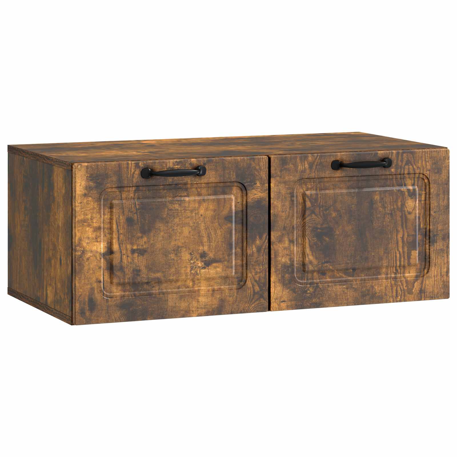 Meuble TV mural Chêne fumé 78,5 x 41 x 30 cm Bois d'ingénierie - XIOS