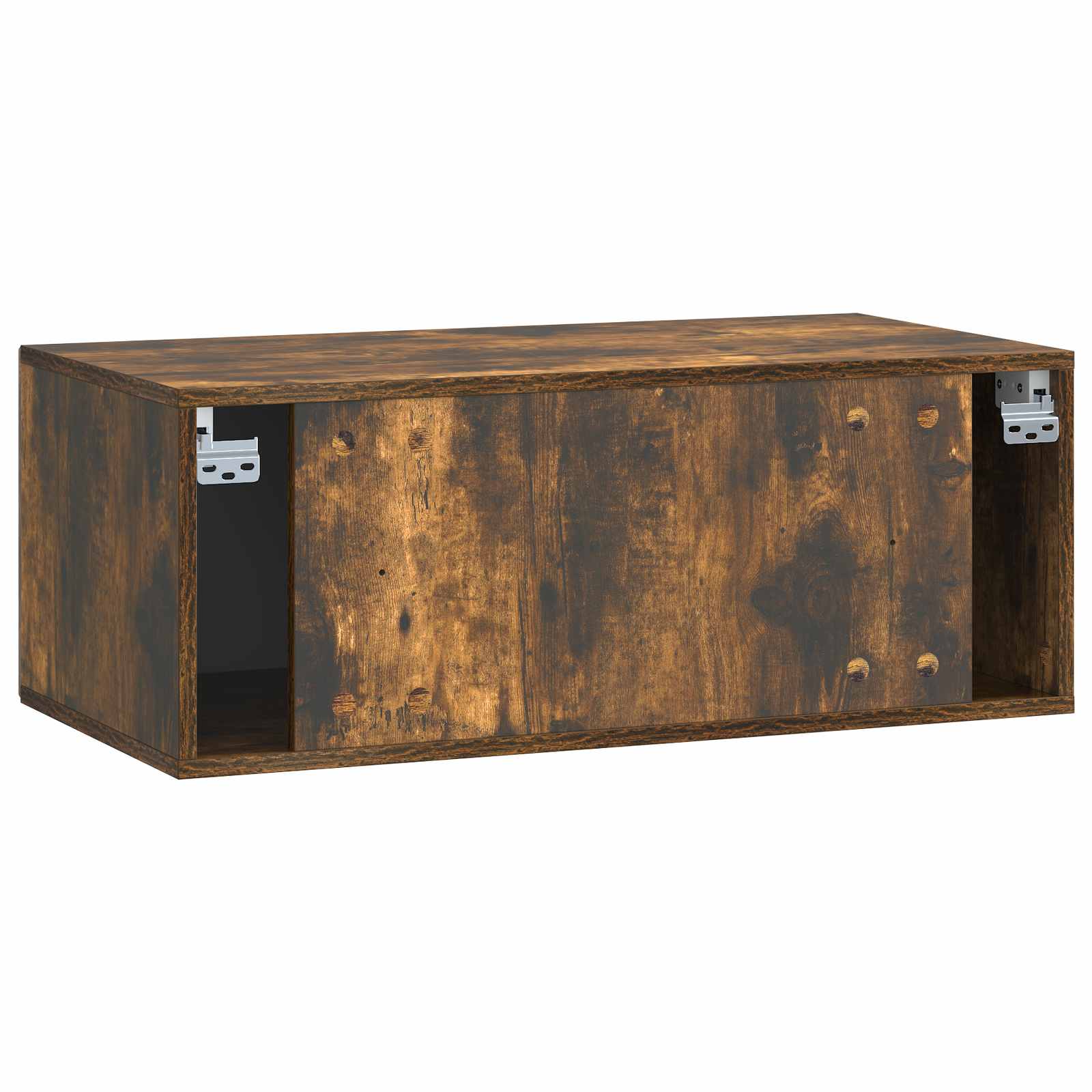 Meuble TV mural Chêne fumé 78,5 x 41 x 30 cm Bois d'ingénierie - XIOS