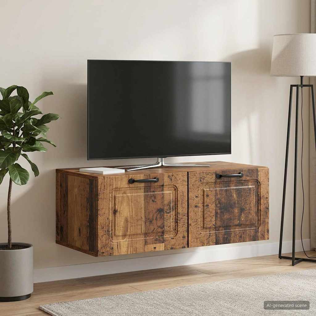 Meuble TV mural Bois ancien 78,5 x 41 x 30 cm Bois d'ingénierie - XIOS