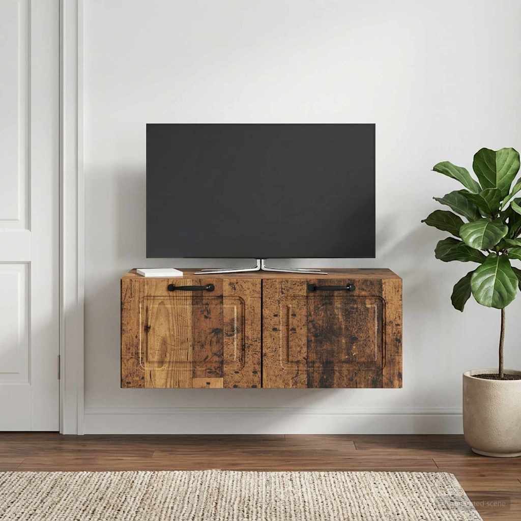 Meuble TV mural Bois ancien 78,5 x 41 x 30 cm Bois d'ingénierie - XIOS