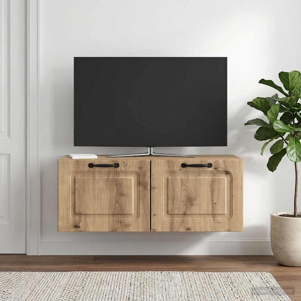 Meuble TV mural 78,5 x 41 x 30 cm Chêne artisanal - XIOS