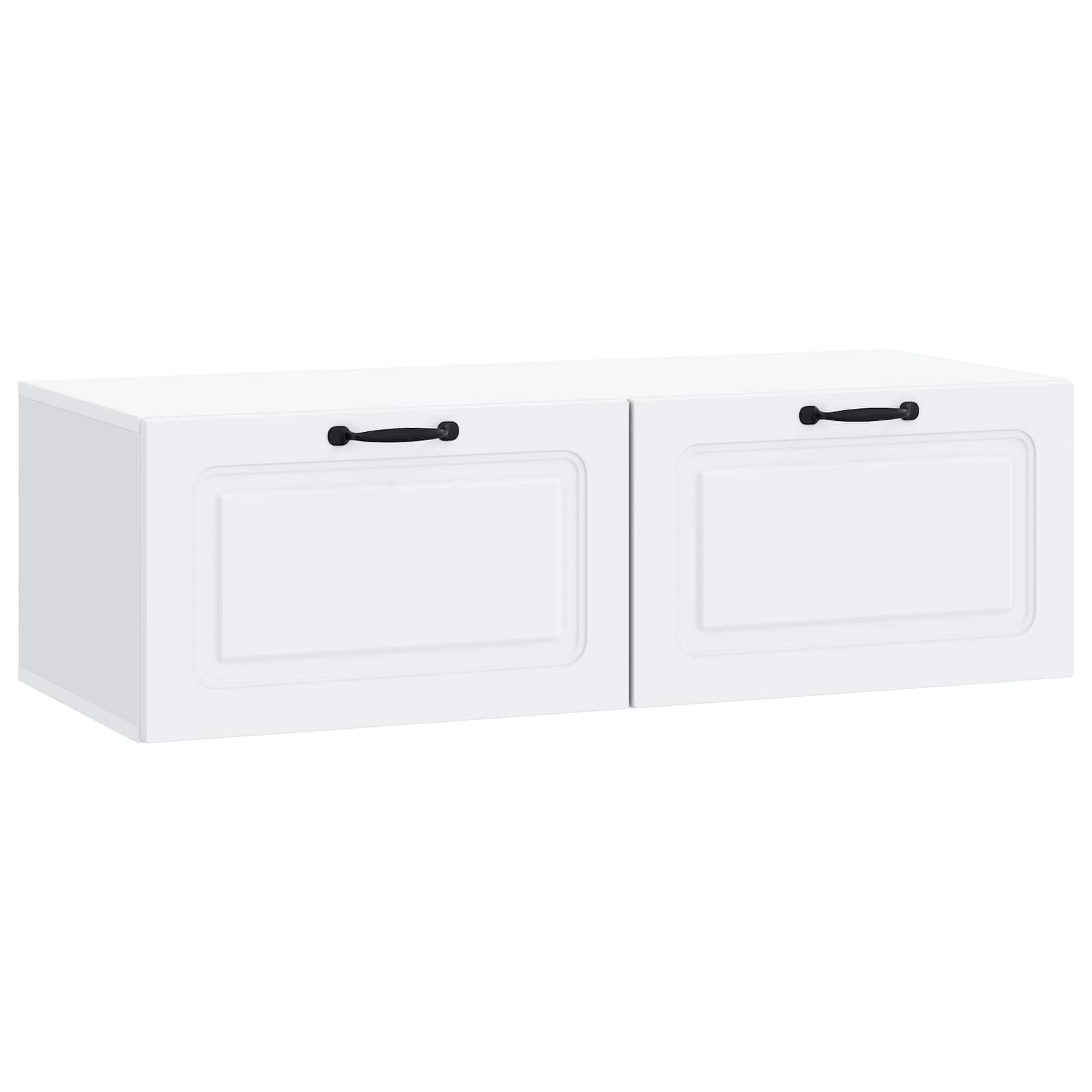 Meuble TV mural Blanc 98 x 41 x 30 cm Bois d'ingénierie - XIOS