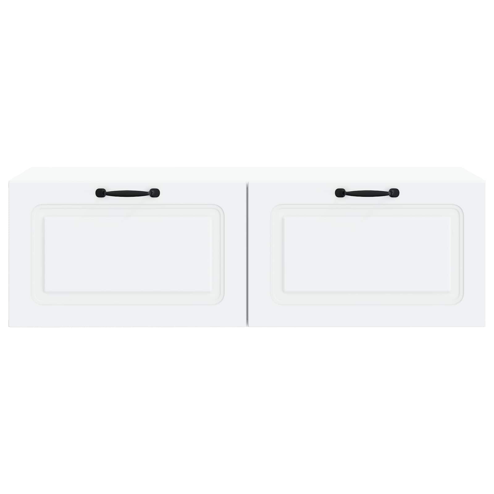 Meuble TV mural Blanc 98 x 41 x 30 cm Bois d'ingénierie - XIOS
