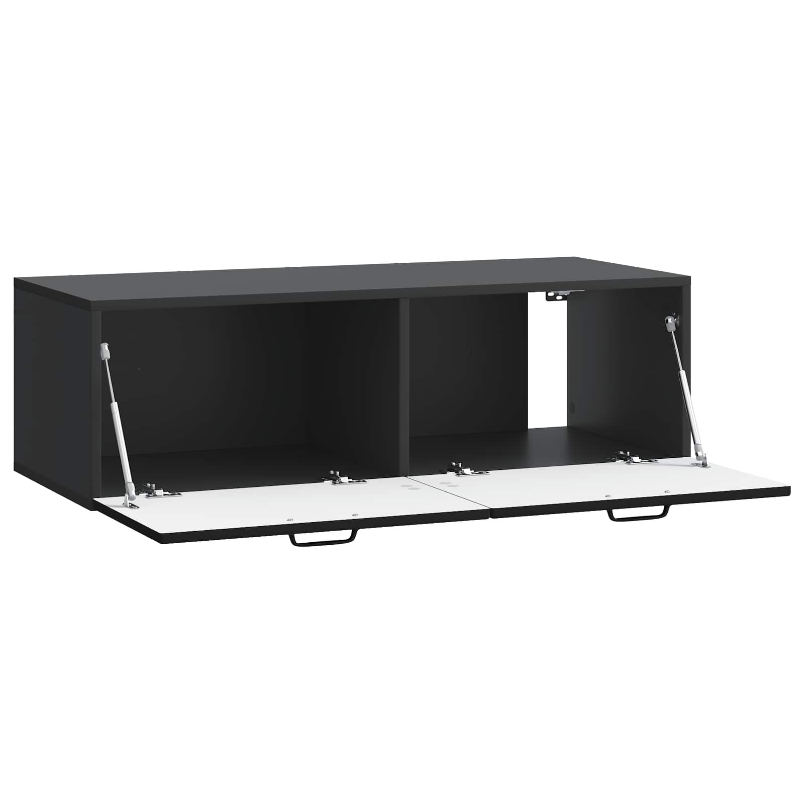 Meuble TV mural Noir 98 x 41 x 30 cm Bois d'ingénierie - XIOS