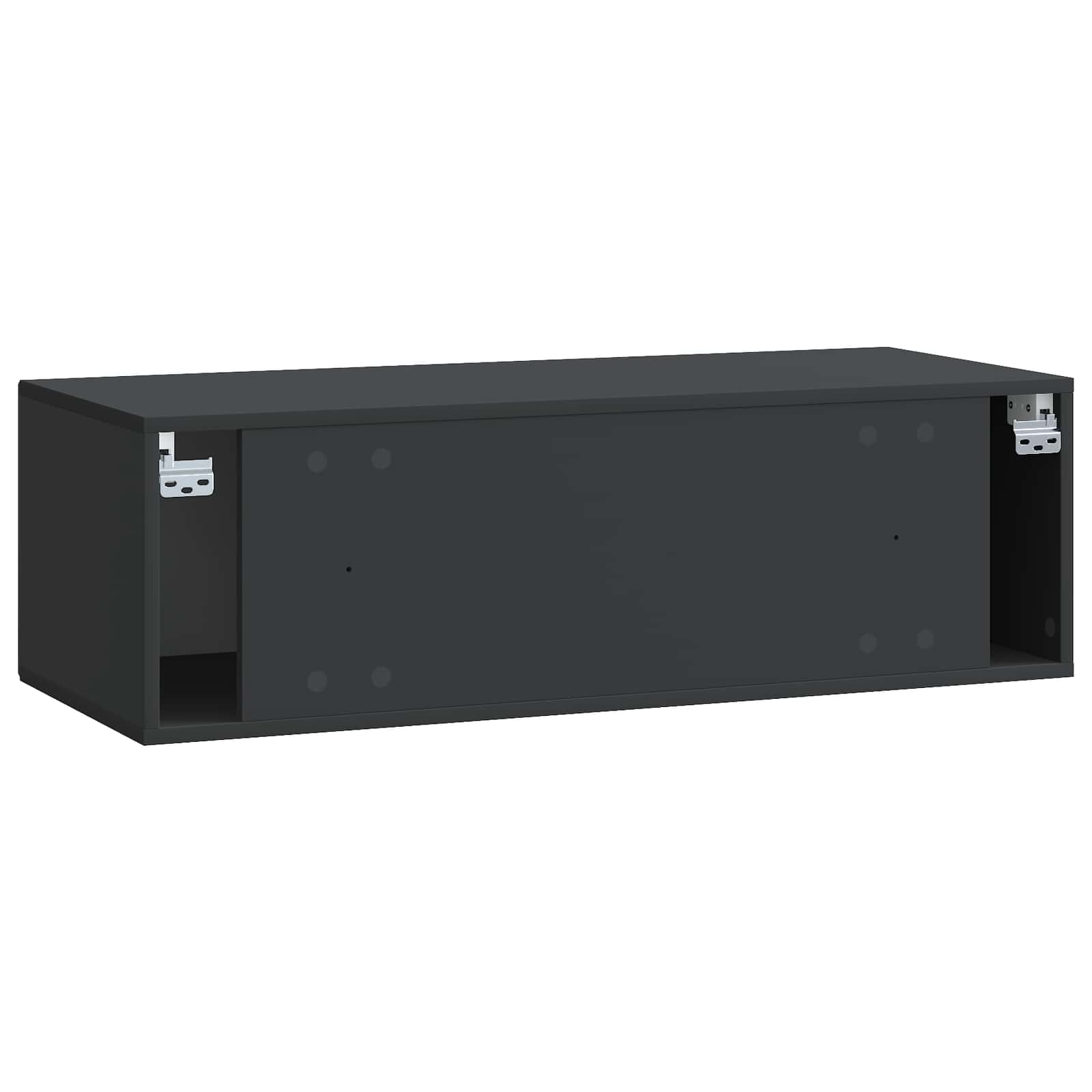 Meuble TV mural Noir 98 x 41 x 30 cm Bois d'ingénierie - XIOS