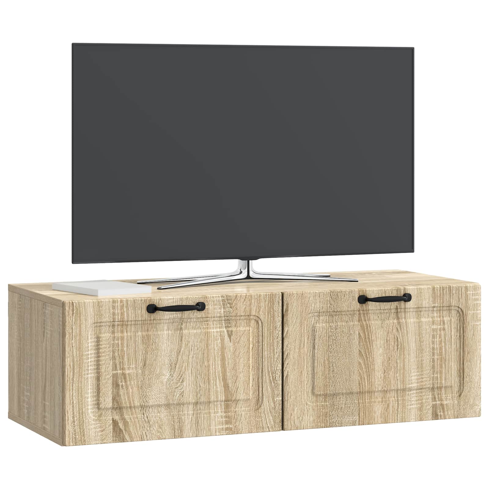 Meuble TV mural Chêne Sonoma 98 x 41 x 30 cm Bois d'ingénierie - XIOS