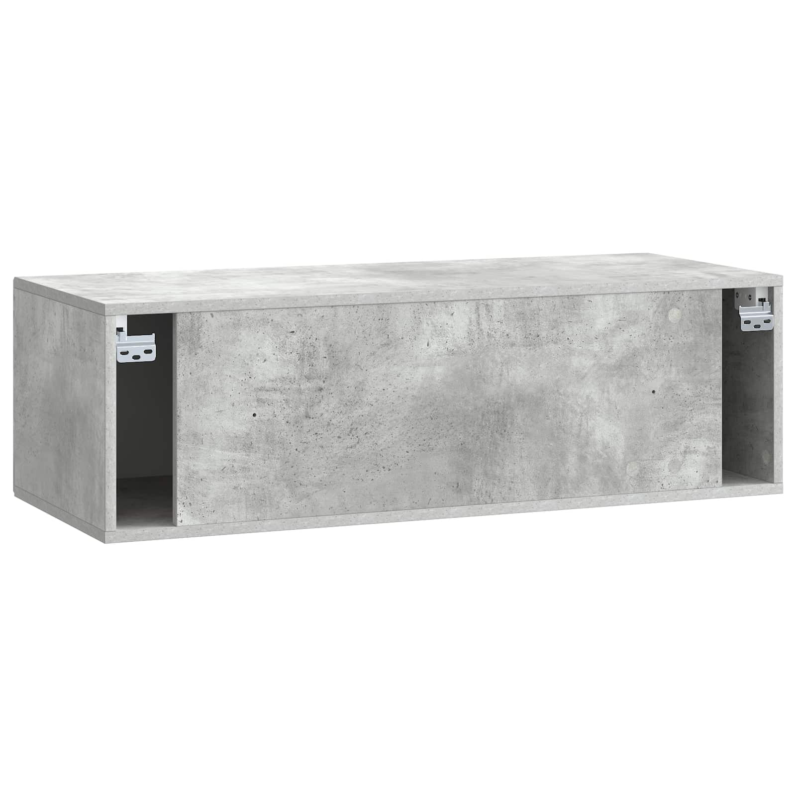 Meuble TV mural Gris béton 98 x 41 x 30 cm Bois d'ingénierie - XIOS