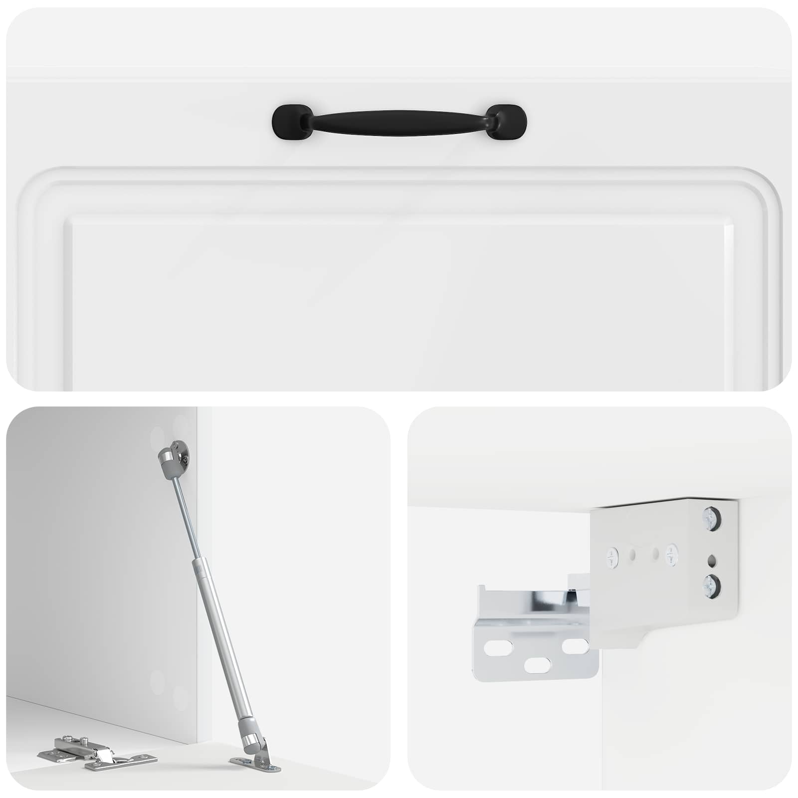 Meuble TV mural Montage mural Blanc brillant 98 x 41 x 30 cm - XIOS