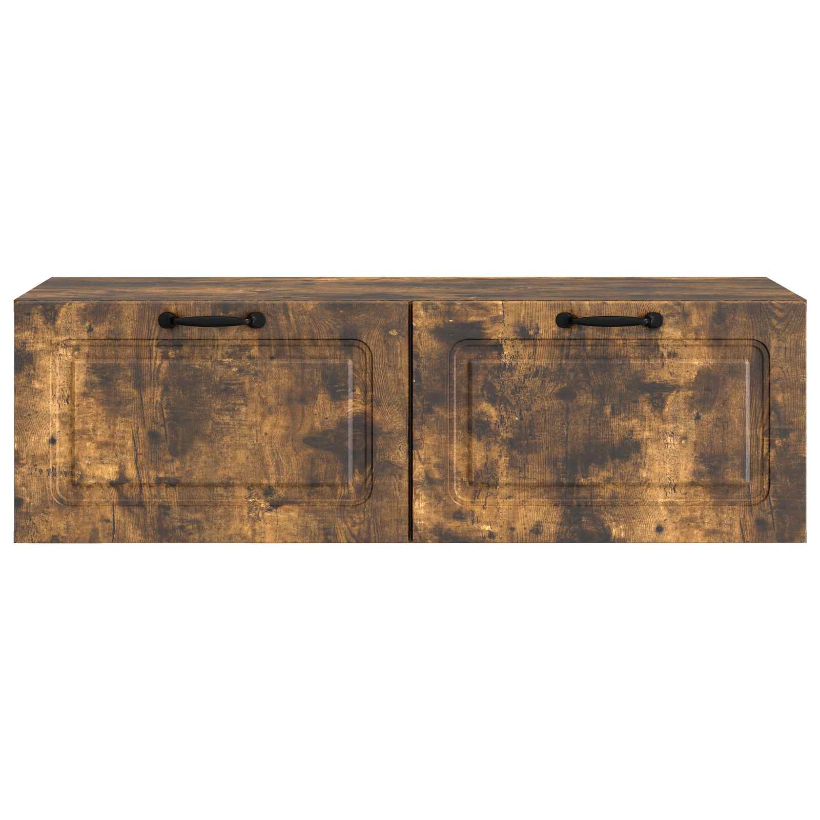 Meuble TV mural Chêne fumé 98 x 41 x 30 cm Bois d'ingénierie - XIOS