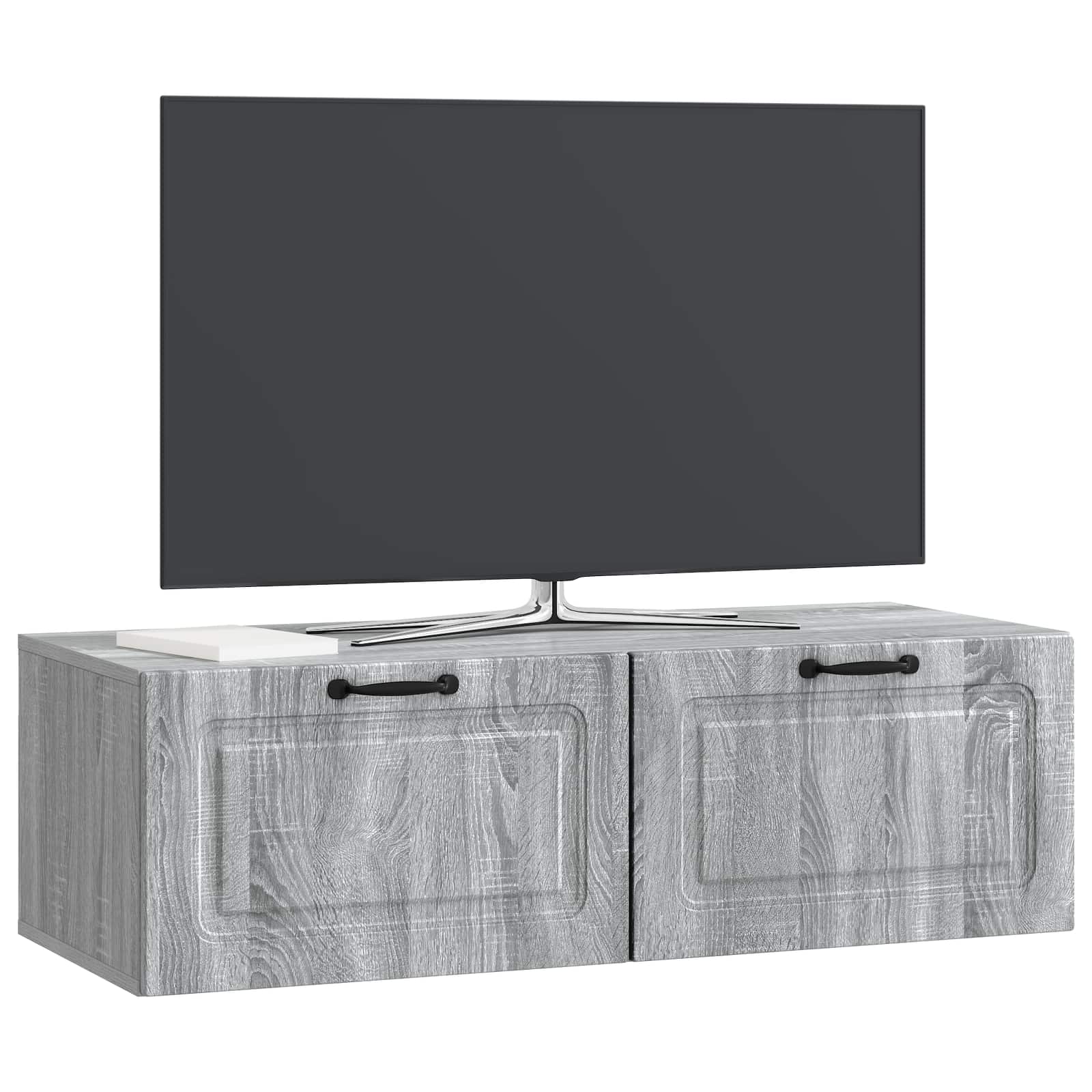 Meuble TV mural Sonoma gris 98 x 41 x 30 cm Bois d'ingénierie - XIOS