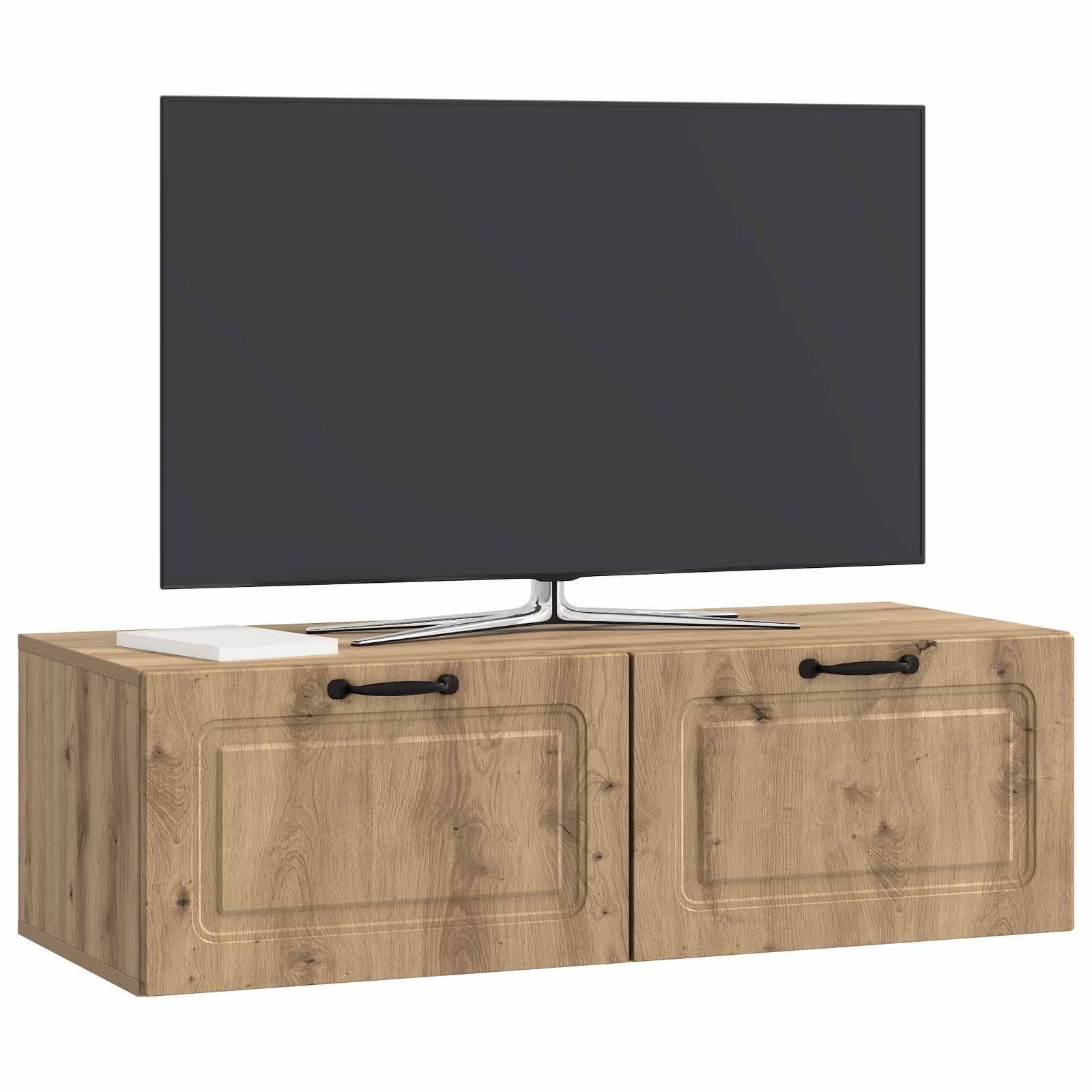 Meuble TV mural Montage mural Chêne artisanal 98 x 41 x 30 cm - XIOS