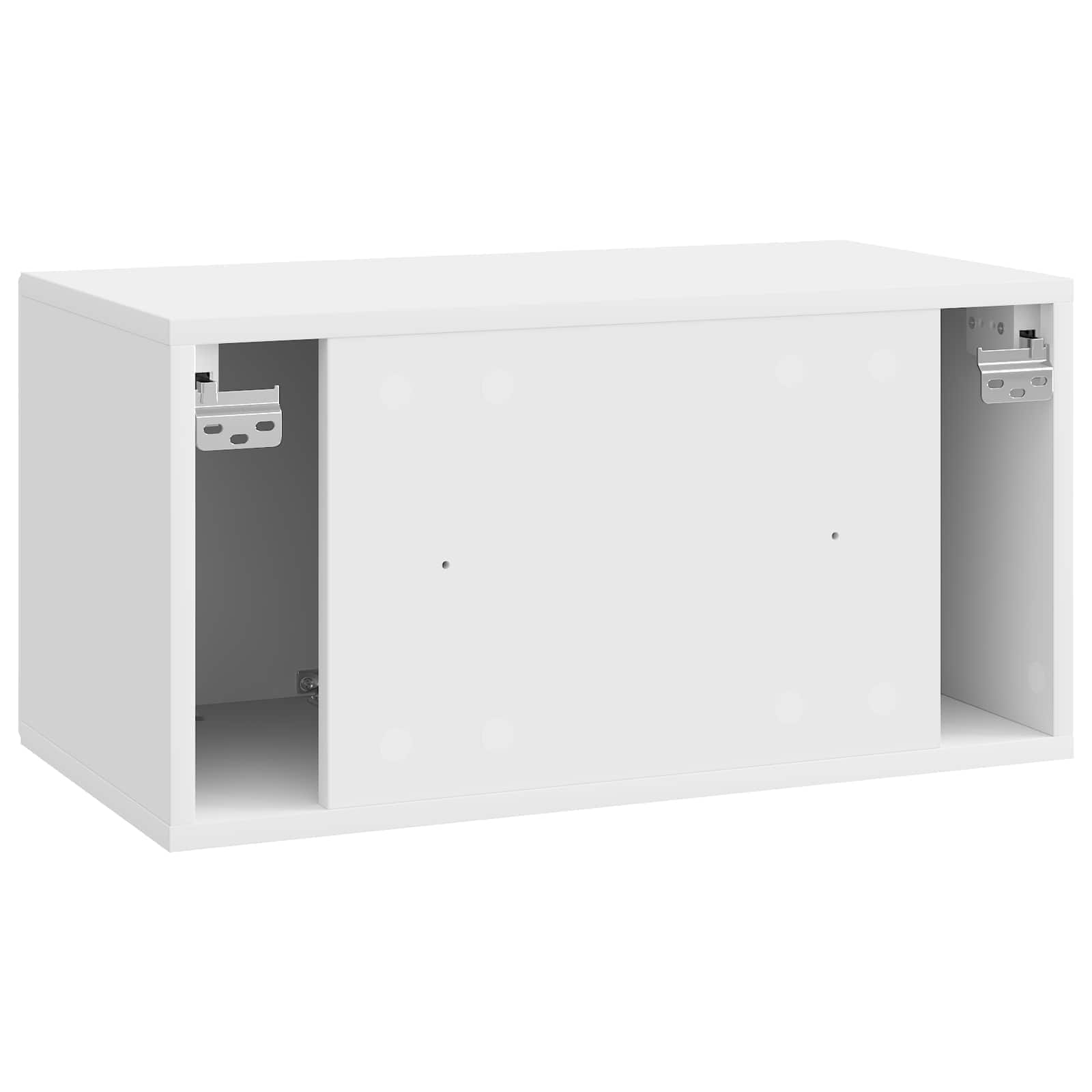 Meuble TV mural Montage mural Blanc brillant 59,5 x 31 x 30 cm - XIOS