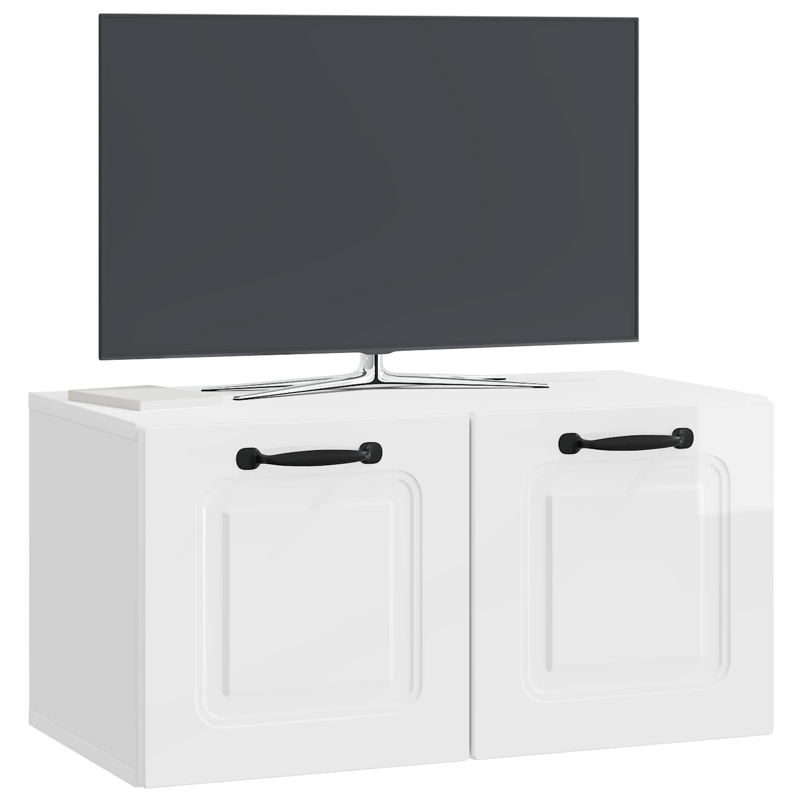 Meuble TV mural Montage mural Blanc brillant 59,5 x 31 x 30 cm - XIOS