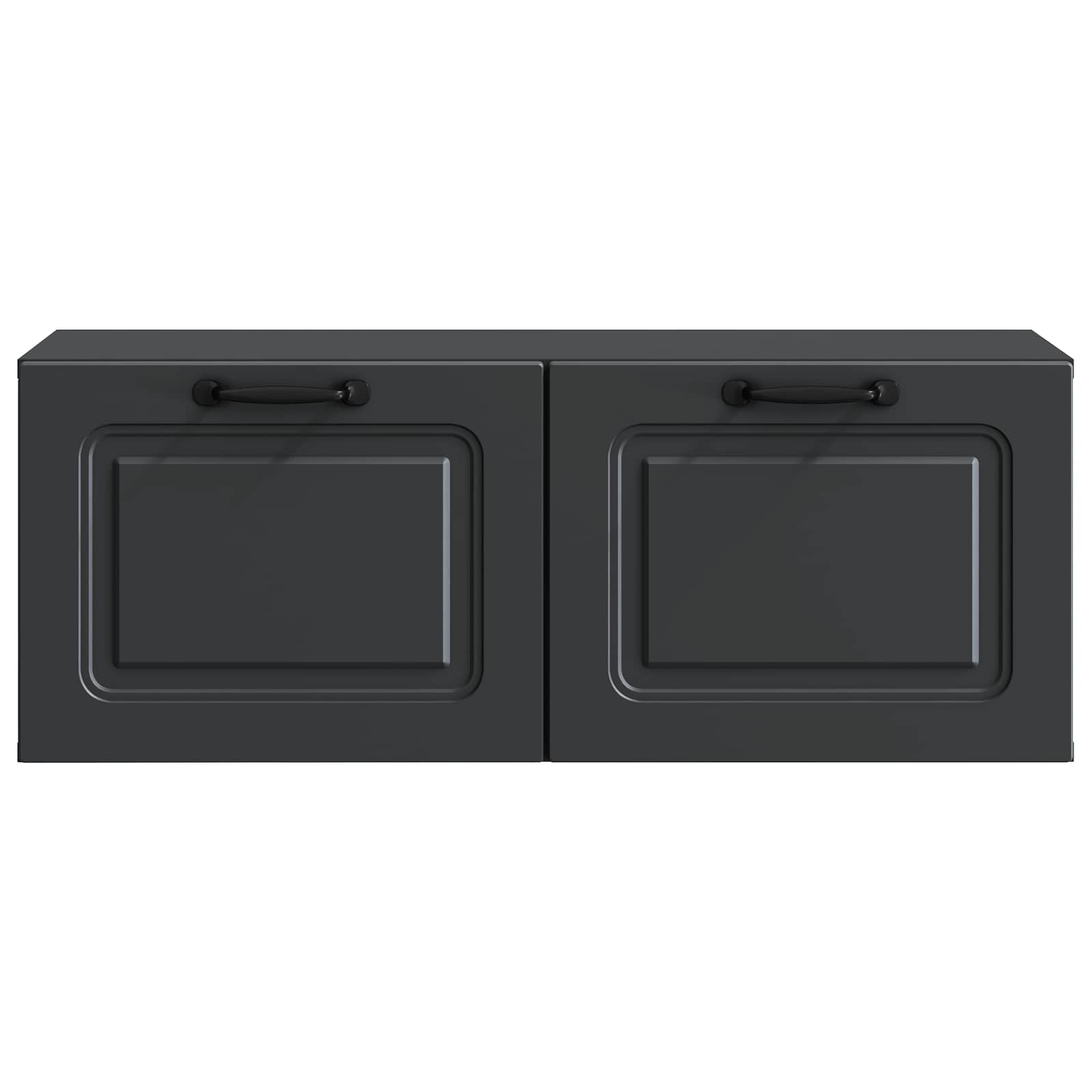 Meuble TV mural Noir 78,5 x 31 x 30 cm Bois d'ingénierie - XIOS
