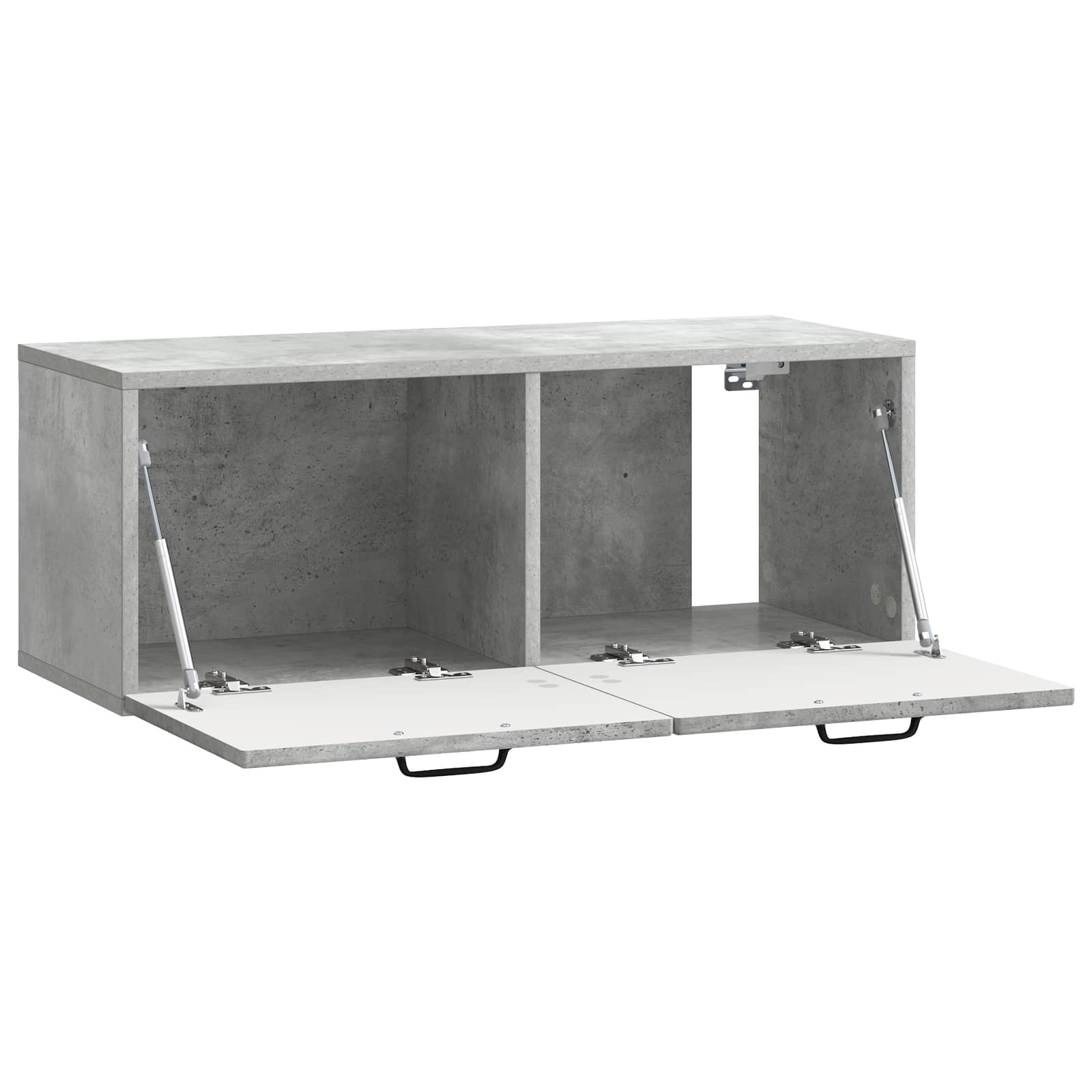 Meuble TV mural Gris béton 78,5 x 31 x 30 cm Bois d'ingénierie - XIOS