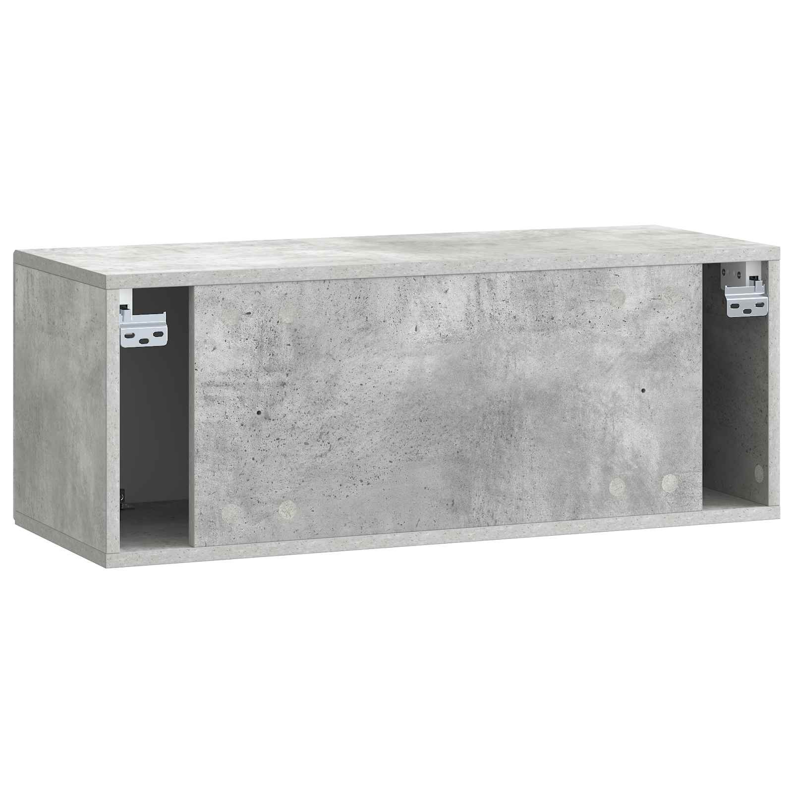 Meuble TV mural Gris béton 78,5 x 31 x 30 cm Bois d'ingénierie - XIOS