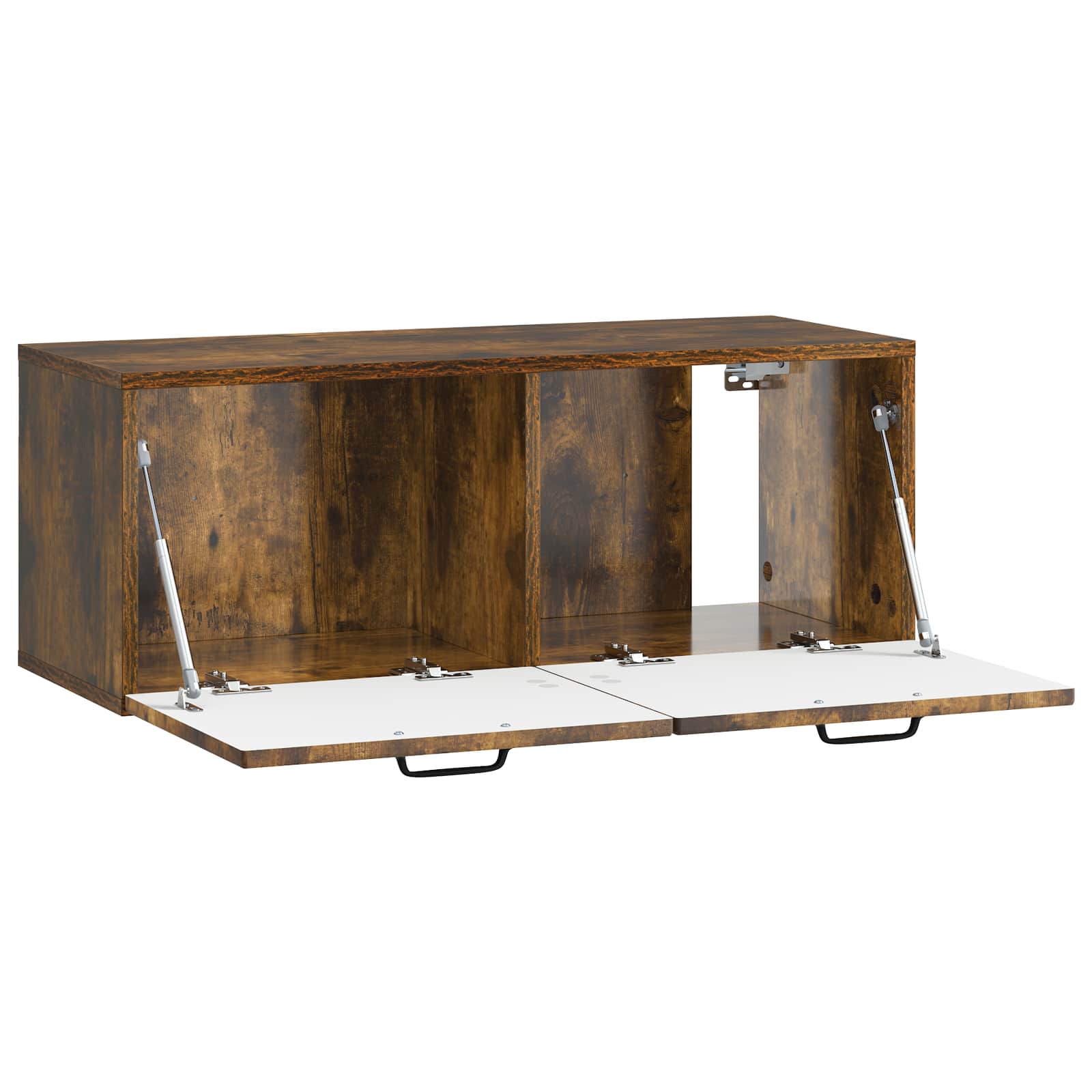 Meuble TV mural Chêne fumé 78,5 x 31 x 30 cm Bois d'ingénierie - XIOS