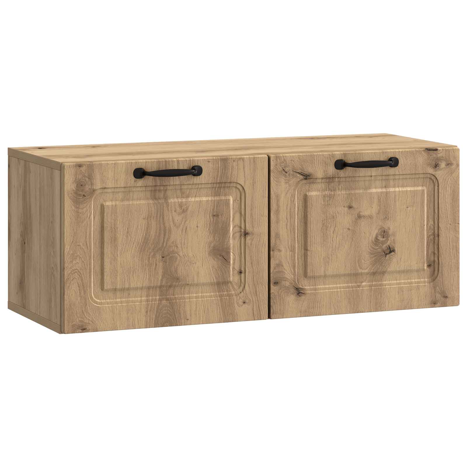 Meuble TV mural 78,5 x 31 x 30 cm Chêne artisanal