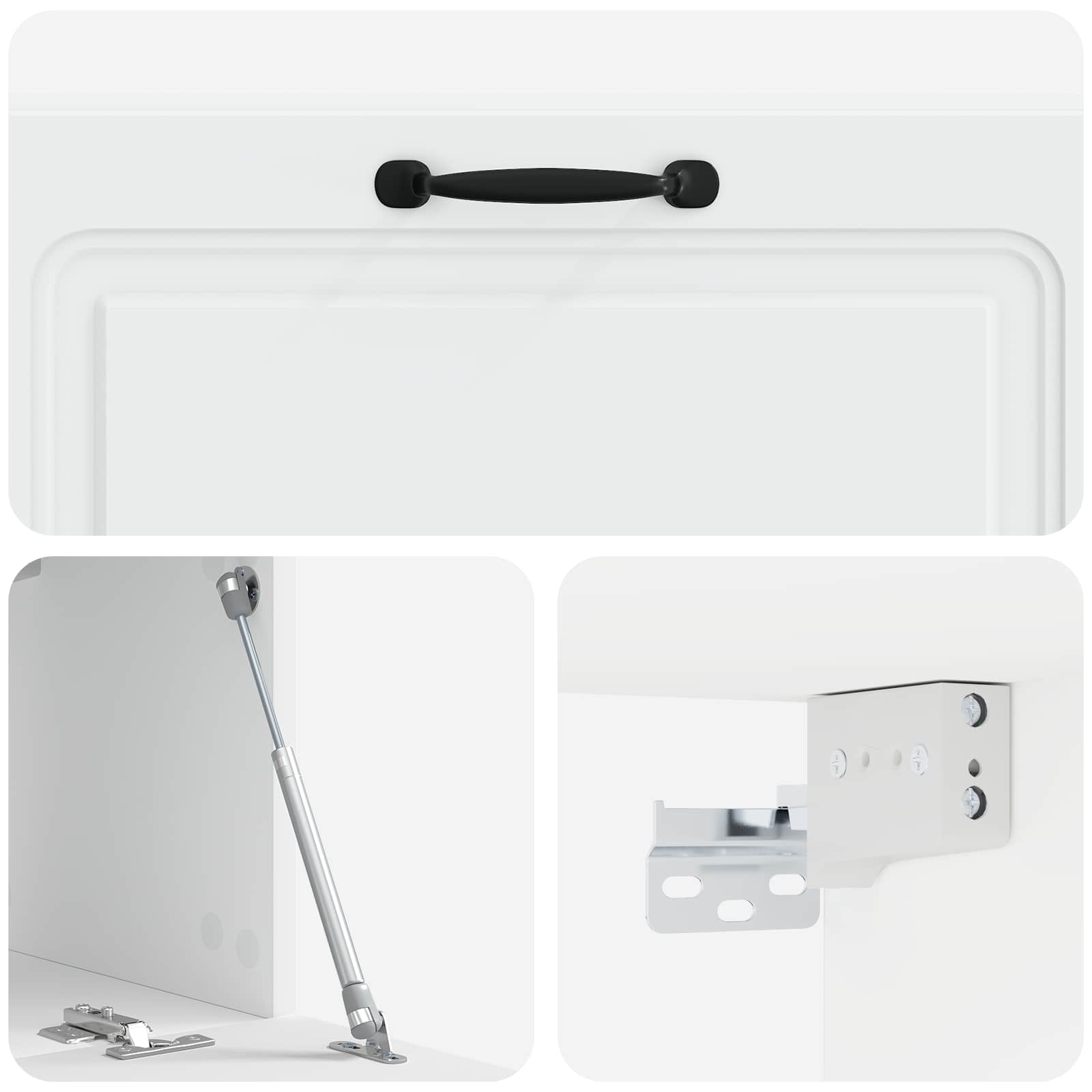 Meuble TV mural Blanc 98 x 31 x 30 cm Bois d'ingénierie - XIOS