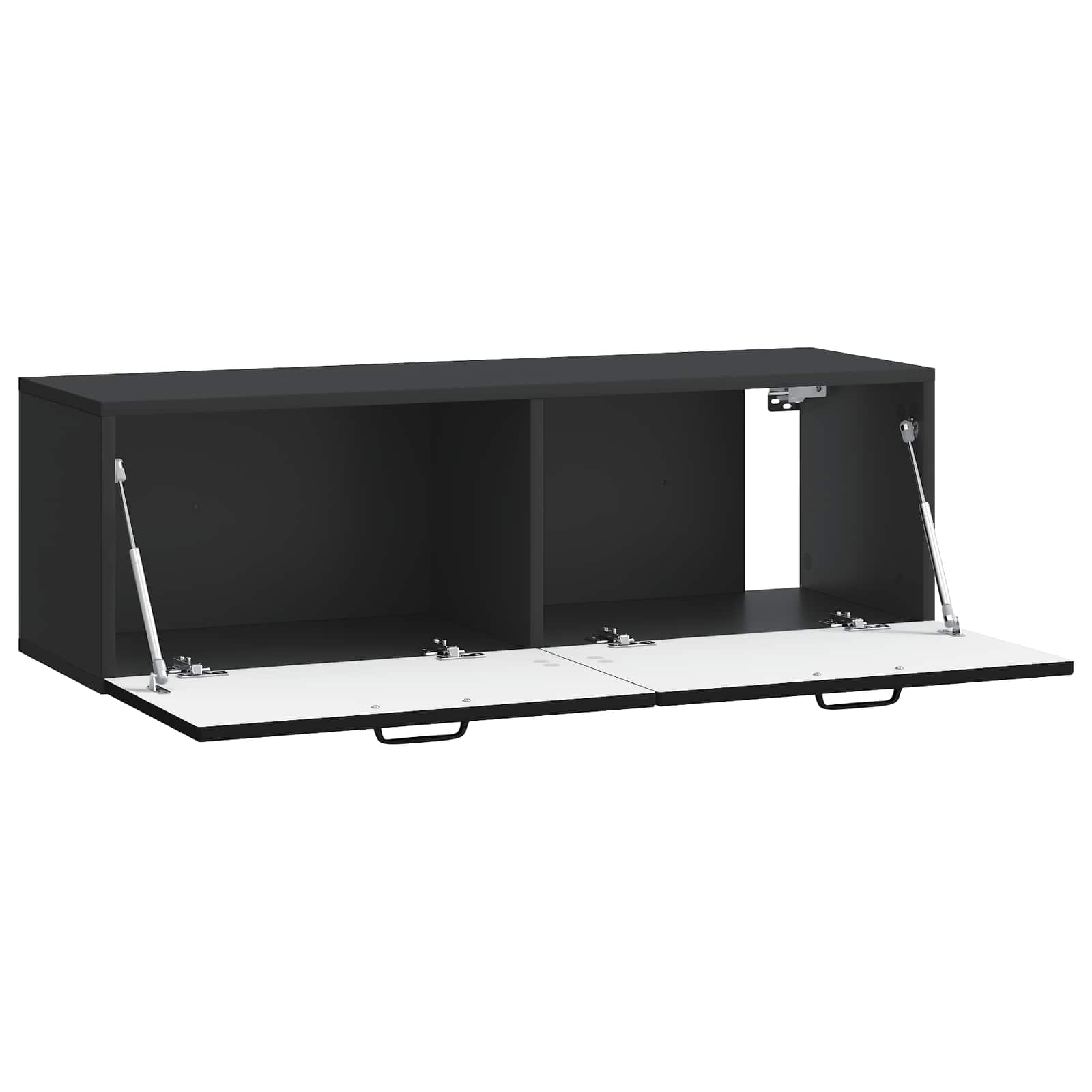 Meuble TV mural Noir 98 x 31 x 30 cm Bois d'ingénierie - XIOS