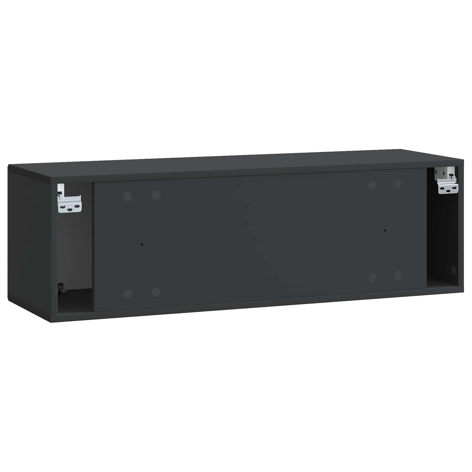 Meuble TV mural Noir 98 x 31 x 30 cm Bois d'ingénierie - XIOS