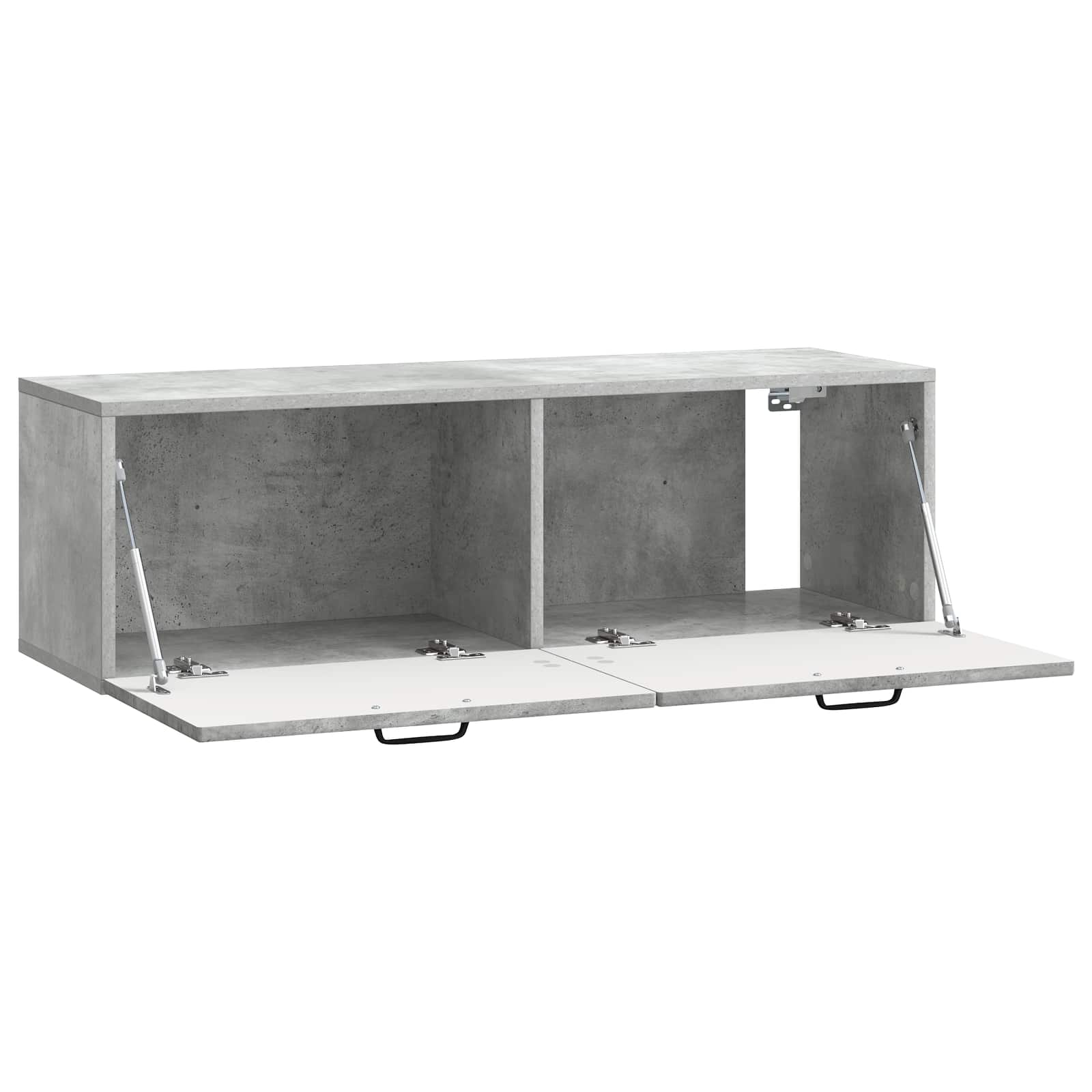 Meuble TV mural Gris béton 98 x 31 x 30 cm Bois d'ingénierie - XIOS