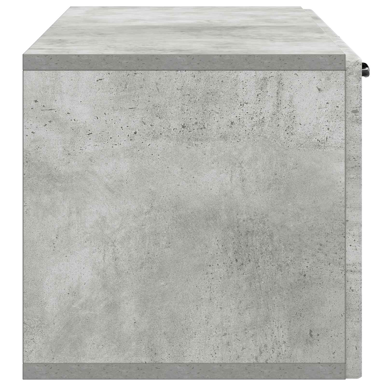Meuble TV mural Gris béton 98 x 31 x 30 cm Bois d'ingénierie - XIOS