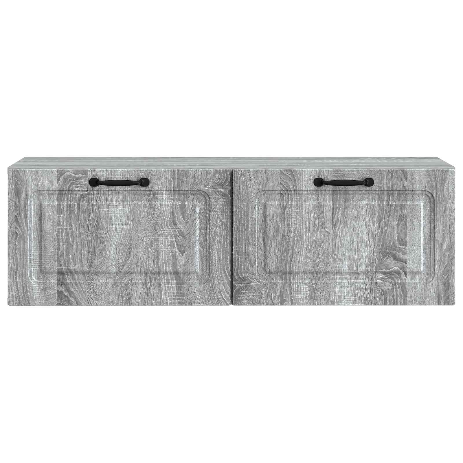 Meuble TV mural Sonoma gris 98 x 31 x 30 cm Bois d'ingénierie - XIOS
