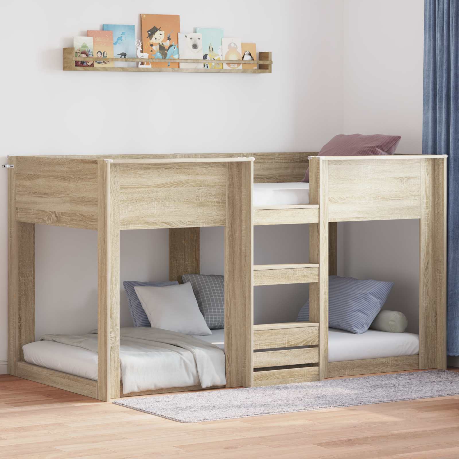 Lit Superposé pour Enfants Chêne Sonoma 80 x 200 cm - XIOS