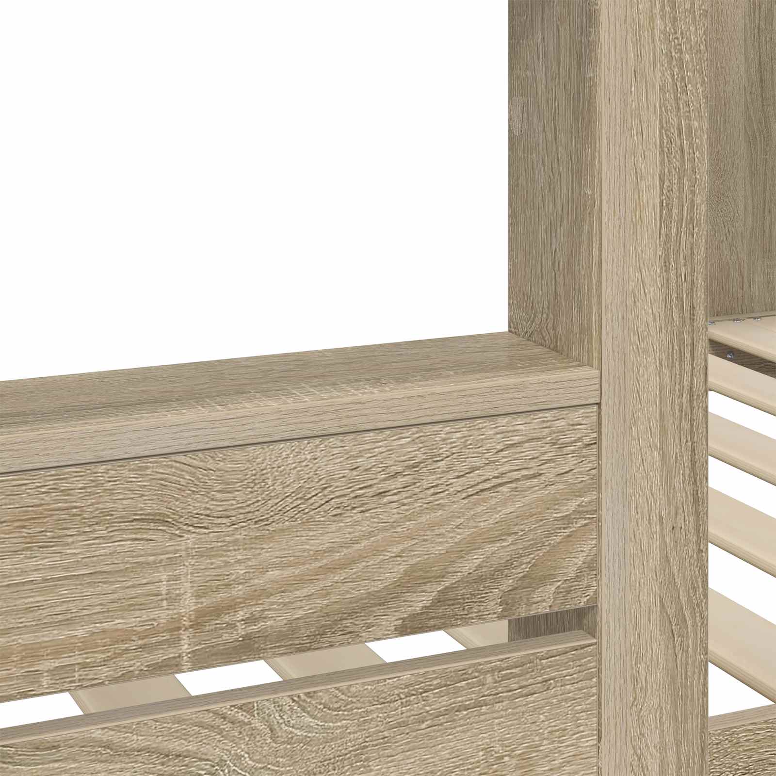 Lit Superposé pour Enfants Chêne Sonoma 90 x 200 cm