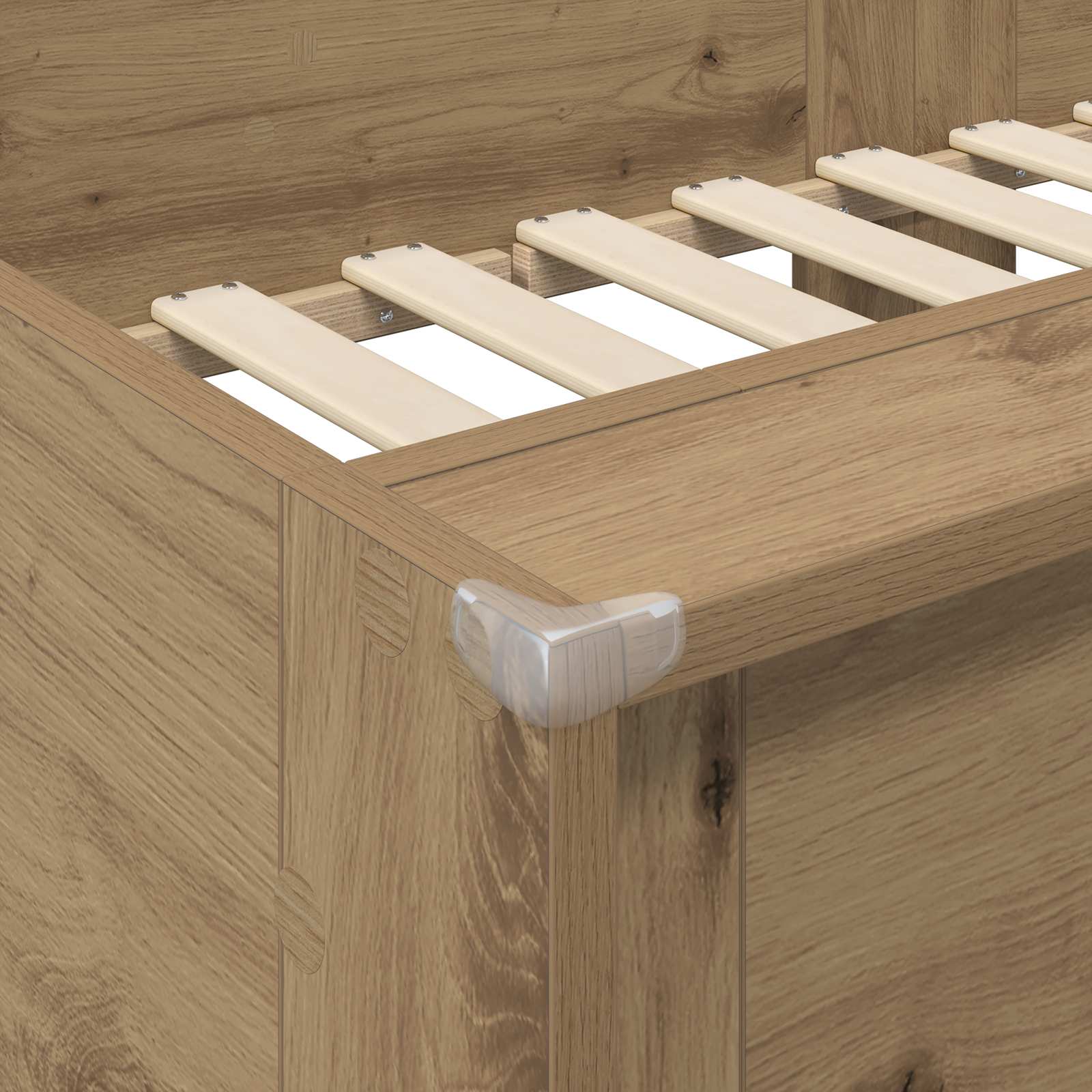 Lit Superposé pour Enfants Chêne artisanal 90 x 200 cm - XIOS