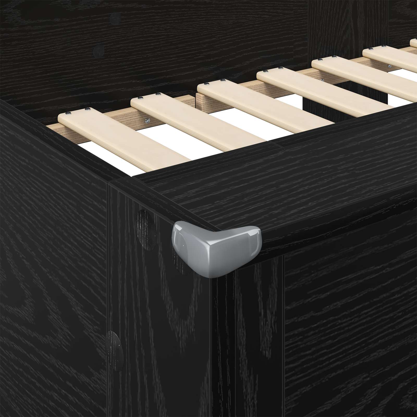 Lit Superposé pour Enfants Chêne noir 100 x 200 cm - XIOS