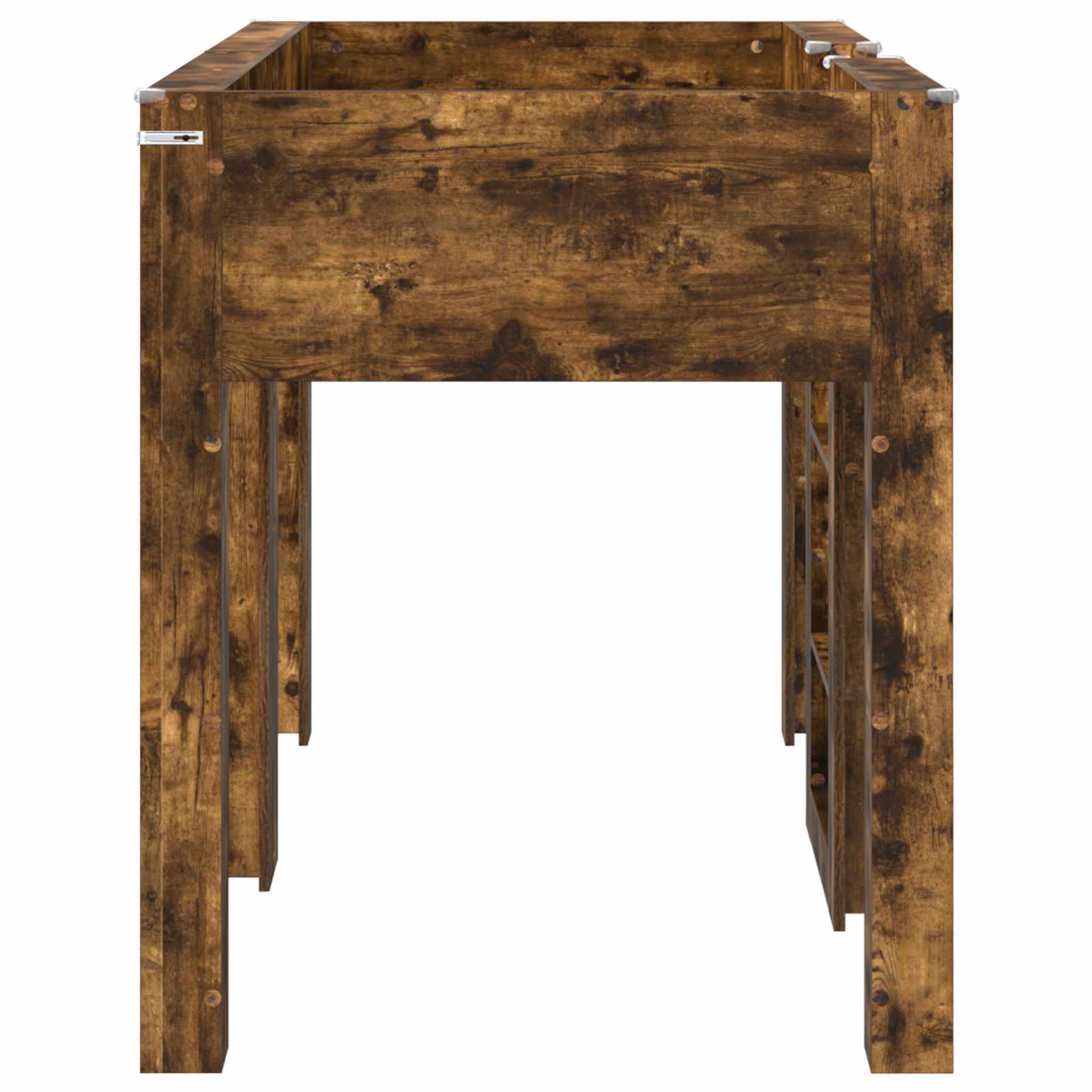 Lit Superposé pour Enfants avec stockage Chêne fumé 75 x 190 cm - XIOS