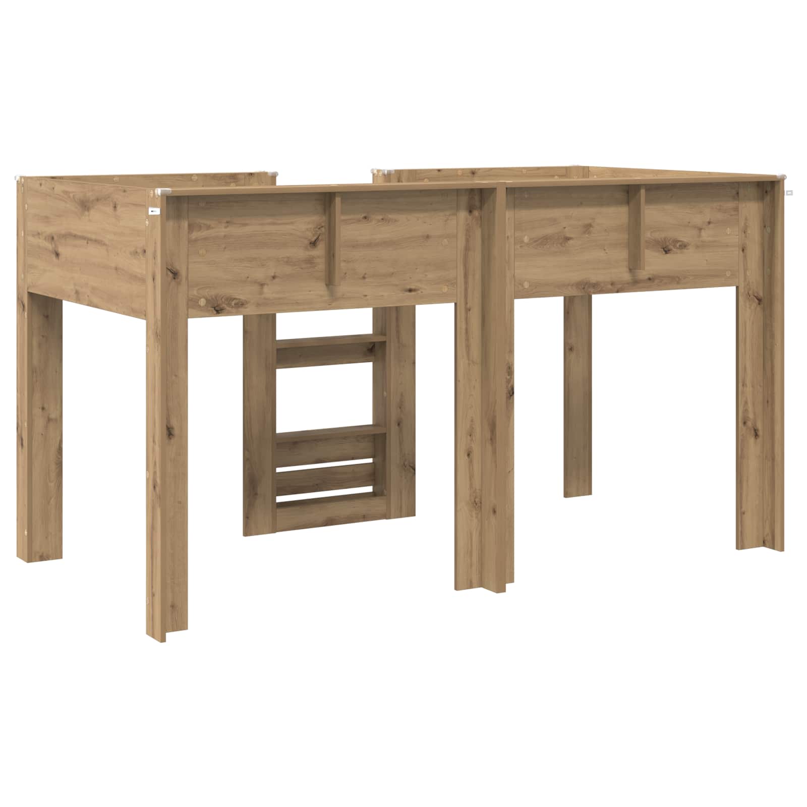 Lit Superposé pour Enfants Chêne artisanal 80 x 200 cm - XIOS