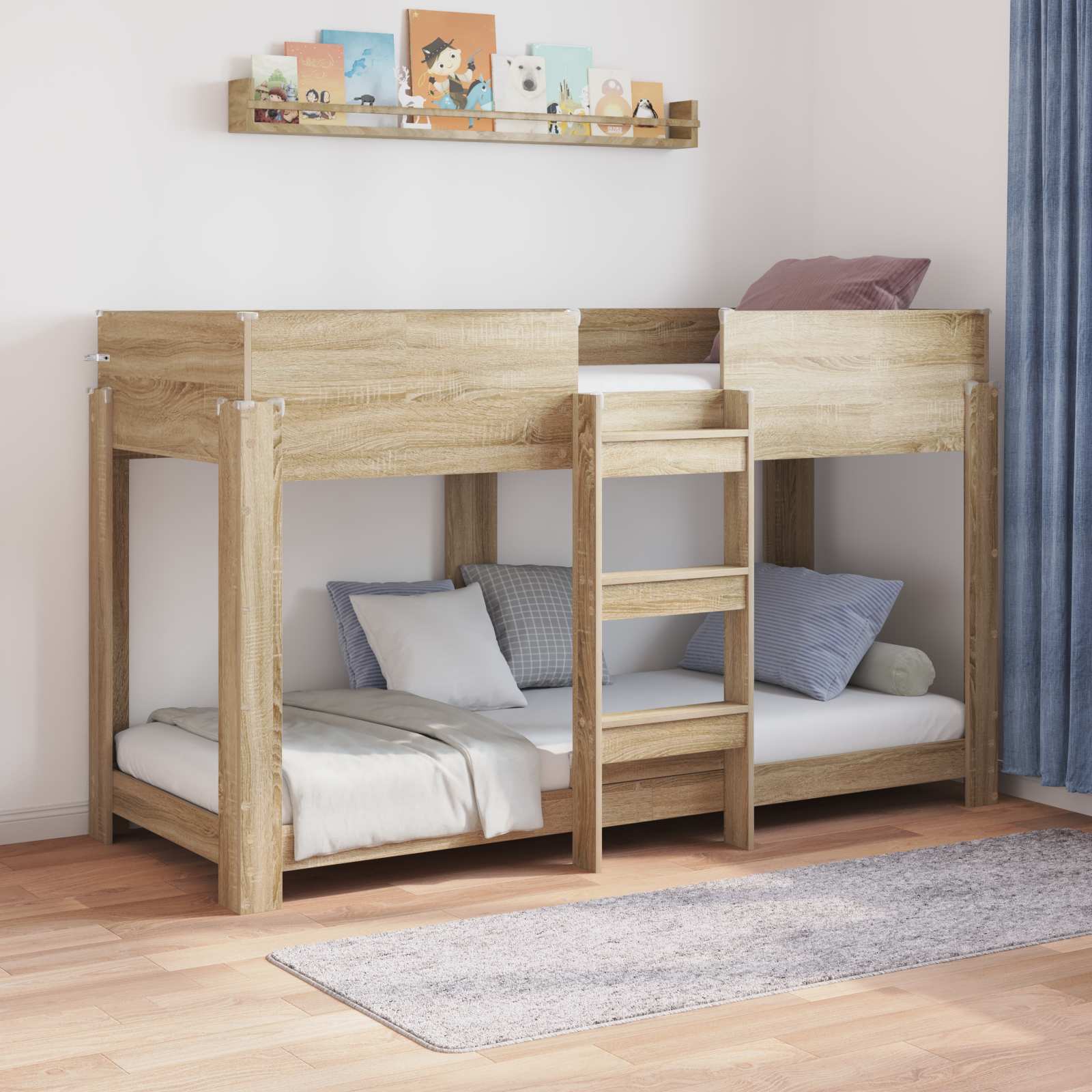 Lit Superposé pour Enfants Chêne Sonoma 80 x 190 cm - XIOS